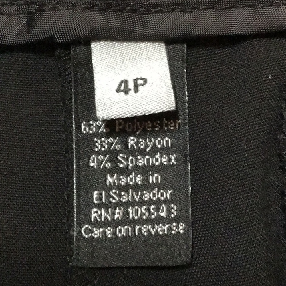 APT 9 BLACK DRESS ANKLE PANTS SZ 4P - Picture 4 of 10